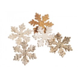 śnieżynki 6cm, 36szt-kart.-brzoza