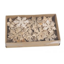 śnieżynki 6cm, 36szt-kart.-brzoza