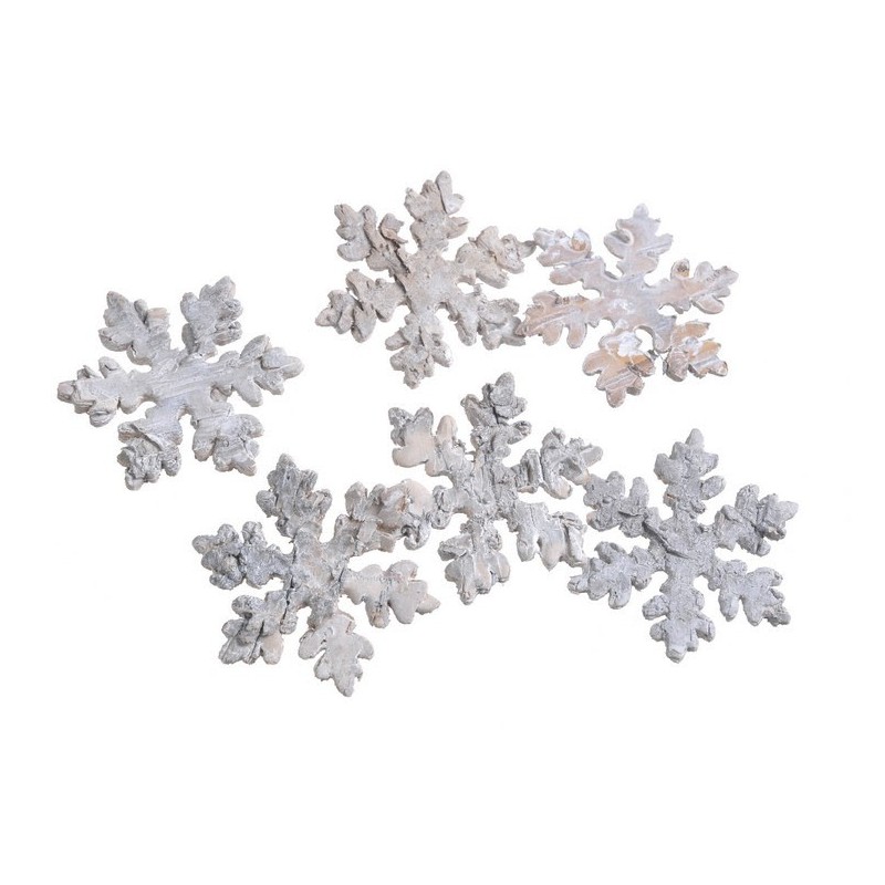 śnieżynki wybielane 6cm, 36szt-kart.-brzoza