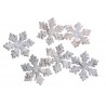 śnieżynki wybielane 6cm, 36szt-kart.-brzoza