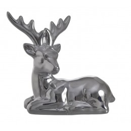 Jeleń ceramiczny..12,5cmL x 5cmW x 11,5cmH