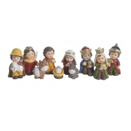 Święta rodzina 10szt-kpl..+-1,5cm- 4,5cm - do szopki świątecznej