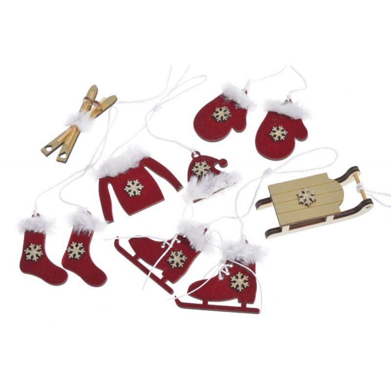 SKI BOX - drewniane zaw. 6szt-kpl