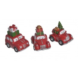 Auto ozdoba świąteczna..6cmL x 4cmW x 6cmH..mix3szt/kpl