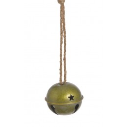Metalowy dzwonek kula..(8cmØ x 7,5cmH) 21cmH