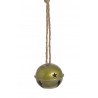 Metalowy dzwonek kula..(8cmØ x 7,5cmH) 21cmH