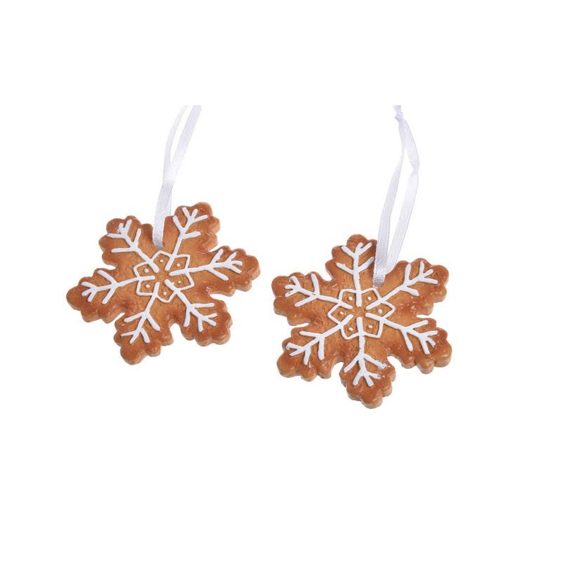 Zawieszki piernikowe gwiazdki 2 szt-kpl..6cm