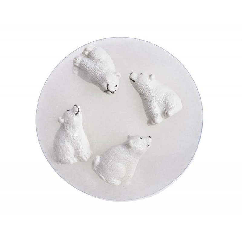 Miś polarny 4szt-kpl..3 cm