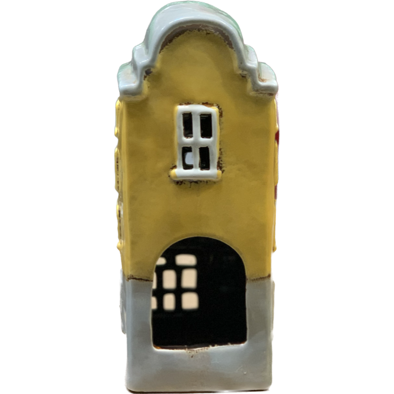 Domek ceramiczny kamieniczka 10cmL x 8,3cmW x 25,5cmH