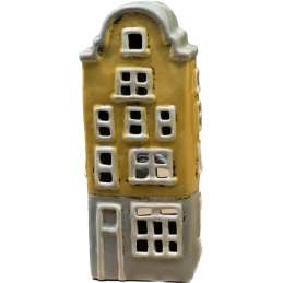 Domek ceramiczny kamieniczka 10cmL x 8,3cmW x 25,5cmH