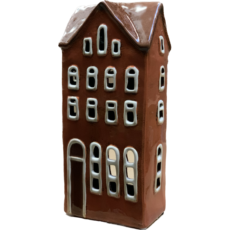 Domek ceramiczny - kamieniczka 29cmH