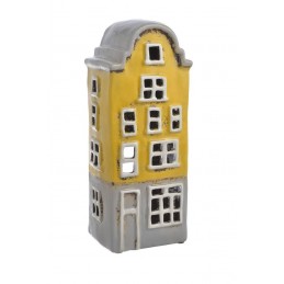 Domek ceramiczny kamieniczka 10cmL x 8,3cmW x 25,5cmH