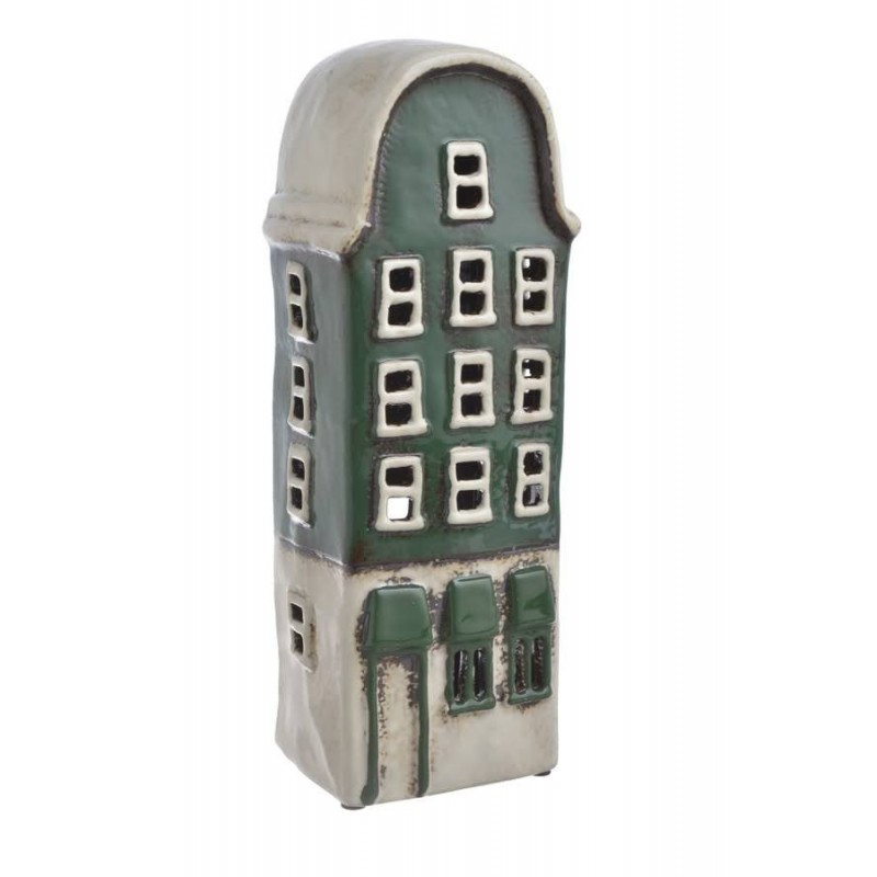 Domek ceramiczny kamieniczka..29cmH