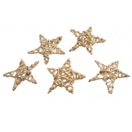 Gwiazdki wyplatane - Lata oval star 8cm pacz. 20szt