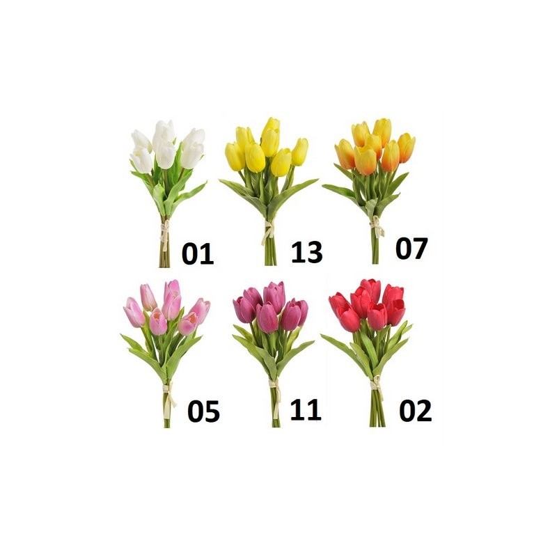 Tulipan z pianki x 7 28 cm - MIIX