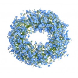 Wianek gipsówka 33cm - art. dekoracyjny......05 BLUE