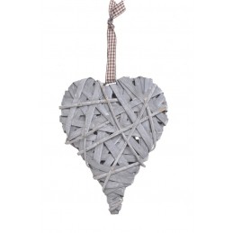 Serce wyplatane..20cm - zawieszka