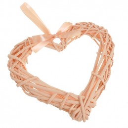 Serca z wikliny 25cm kolor ORANGE