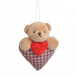 Miś z serduszkiem - zawieszka 2szt-pacz..12cmH