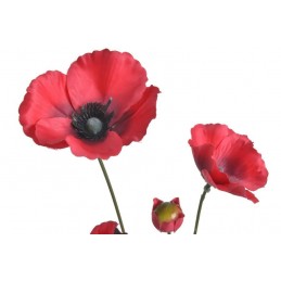 Mak 3+1 gałązka 75cm - sztuczna roślina