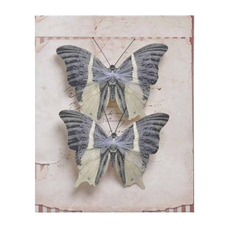 Motyl na klipie 2szt/kpl..6cm