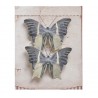 Motyl brokacony na klipie 10szt-kpl..9cmH, 6cmH, 4,5cmH