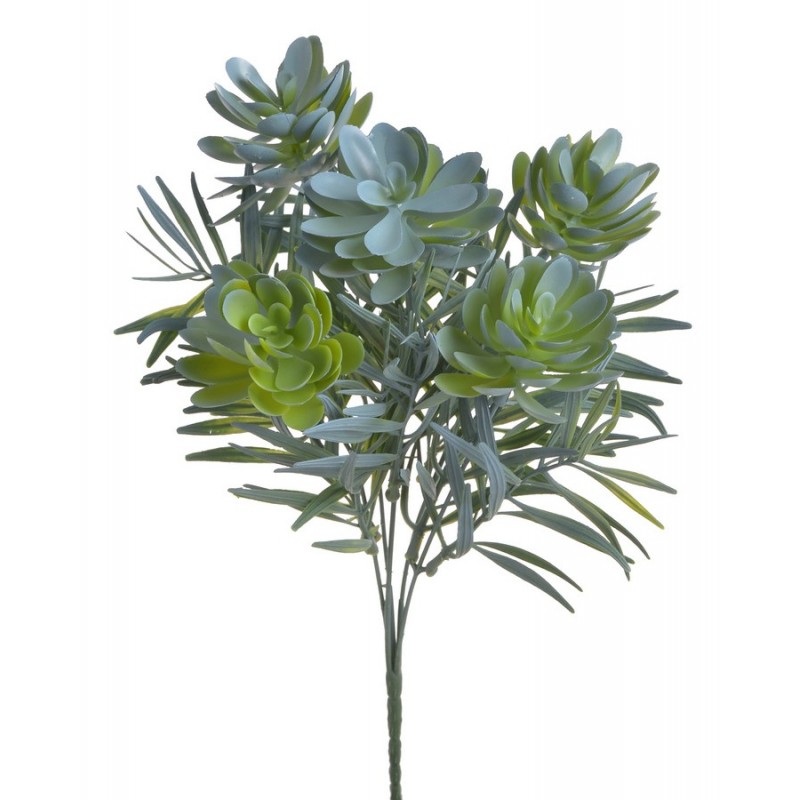 Sukulenty na gałązce..32cm - sztuczna roślina