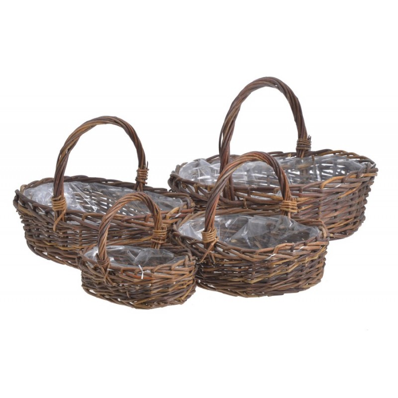 Koszyki, 4szt-kpl.. 38,5cmH, 25cmH, 21,5cmH, 17cmH