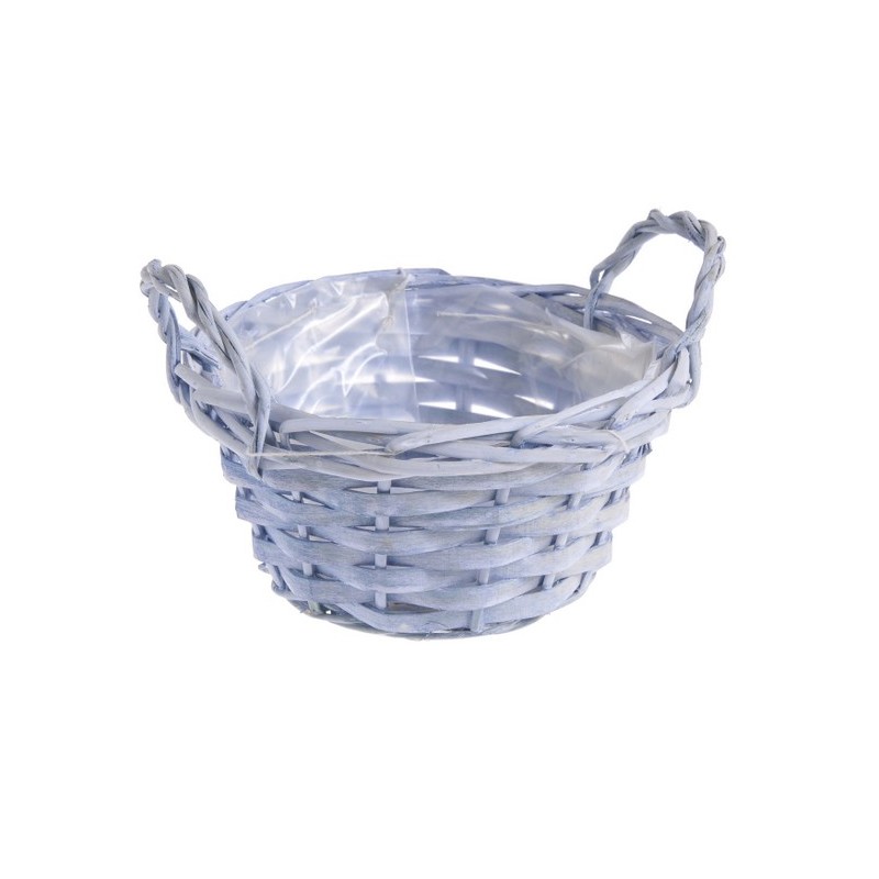 Osłonka z uchwytami 17x9 cm BLUE WHITE WASH