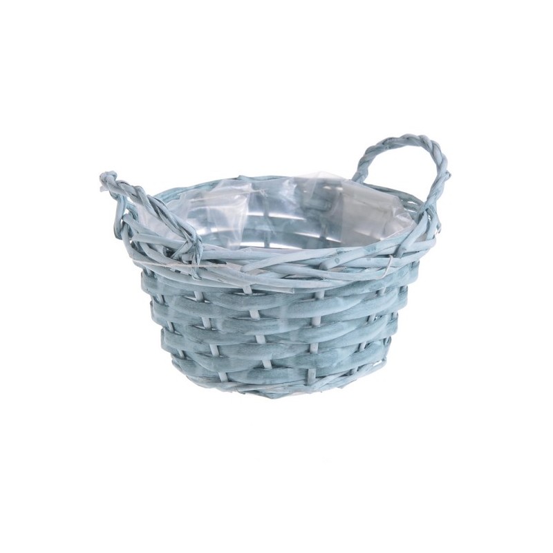 Osłonka z uchwytami 17x9 cm GREEN WHITE WASH