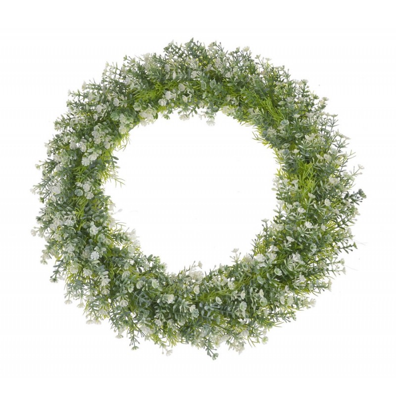 Wianek z kwiatuszkami..38cm - art. dekoracyjny