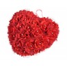 Serce..24cm z róż piankowych i perełek