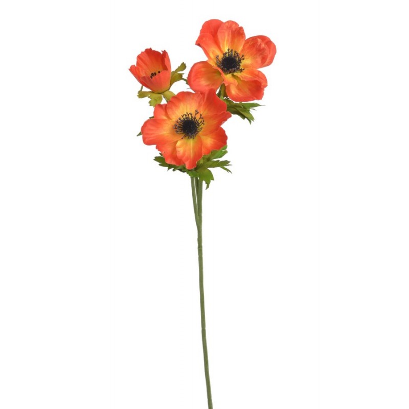 Anemon x3 56cm - sztuczna roślina