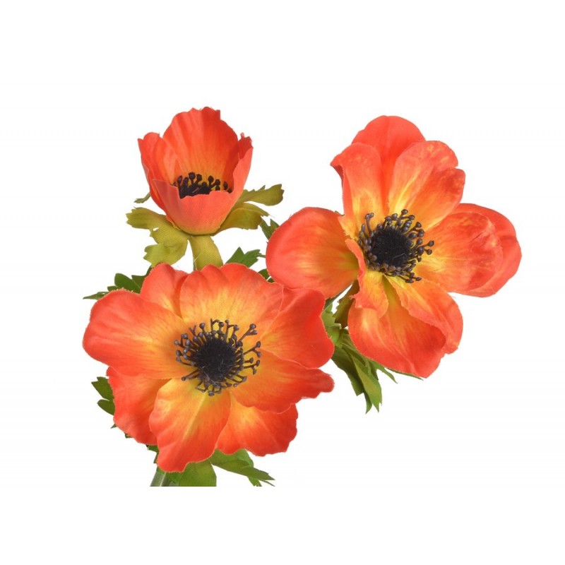 Anemon x3 56cm - sztuczna roślina