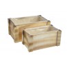Skrzynki drewniane 2szt-kpl..25cmL / 30cmL