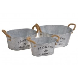 Osłonka owalna - metal 3szt-kpl..19cmL / 23,5cmL / 28cmL