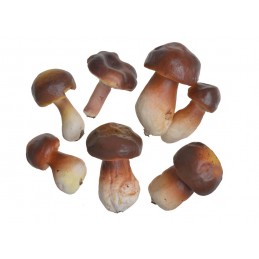 Grzyby sztuczne 6-9cm..80-8 bags..6 pcs-bag....BROWN