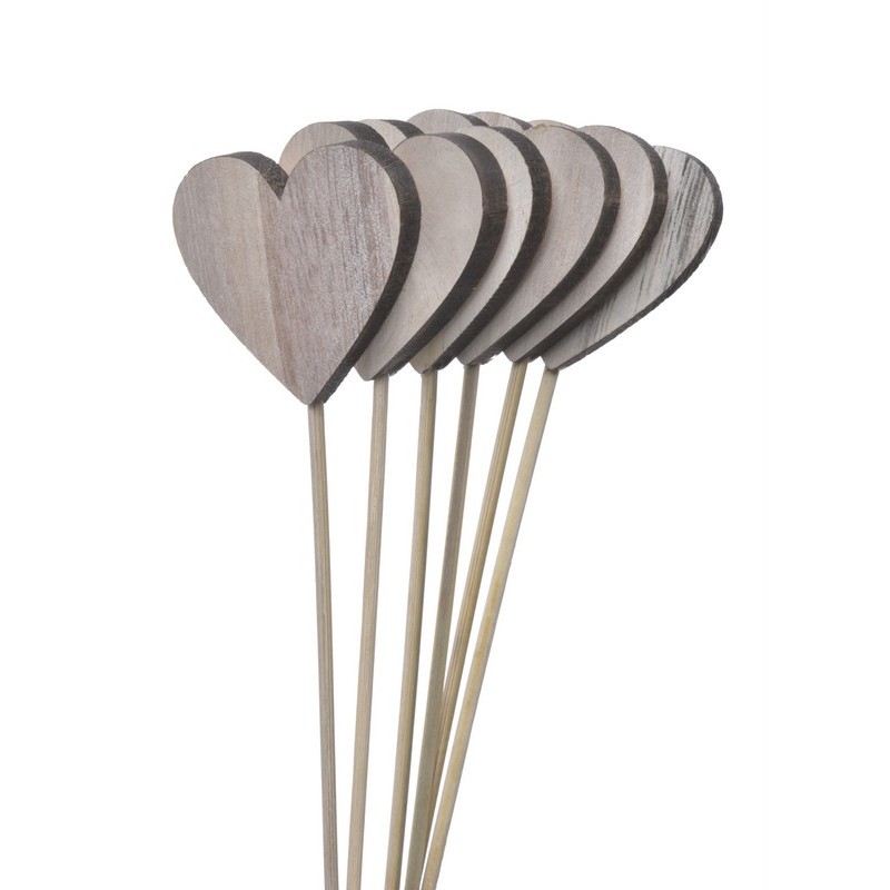 Serca naturalne pik 5cm, 6szt 6szt/paczka