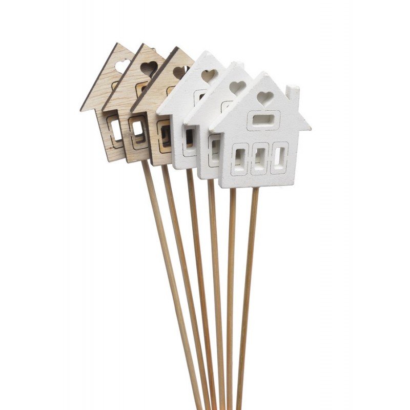 Domek pik 6szt-pacz - drewno..4,5cmL x 30cmH