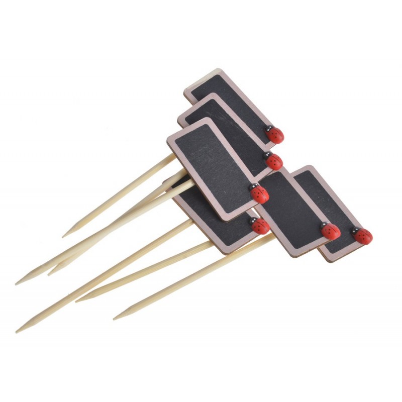 Drewniana tabliczka pik, 6szt-paczka.. 14cmH