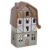 Domek ceramiczny 21,5cmH z rączką tea-ligh