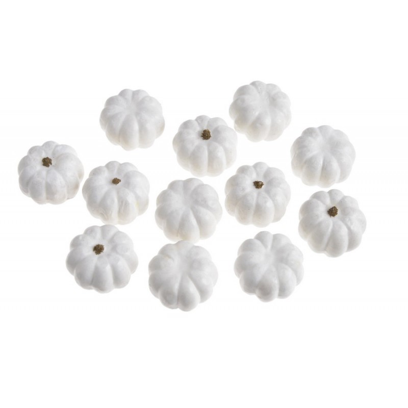 Sztuczne dynie 12szt-pacz..3,5cmL x 3,5cmW x 2,5cmH