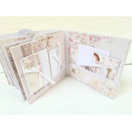 Album scrapbooking dla dziewczynki 25×25 cm chrzciny, roczek