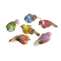 Ptaszki 10cm na klipie, 12szt-kpl