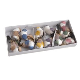 Ptaszki 10cm na klipie,  12szt-kpl