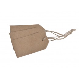 Papierowa etykieta 30szt-pacz..(4cmL x 7,4cmH) 14cm