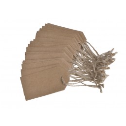 Papierowa etykieta 30szt-pacz..(4cmL x 7,4cmH) 14cm