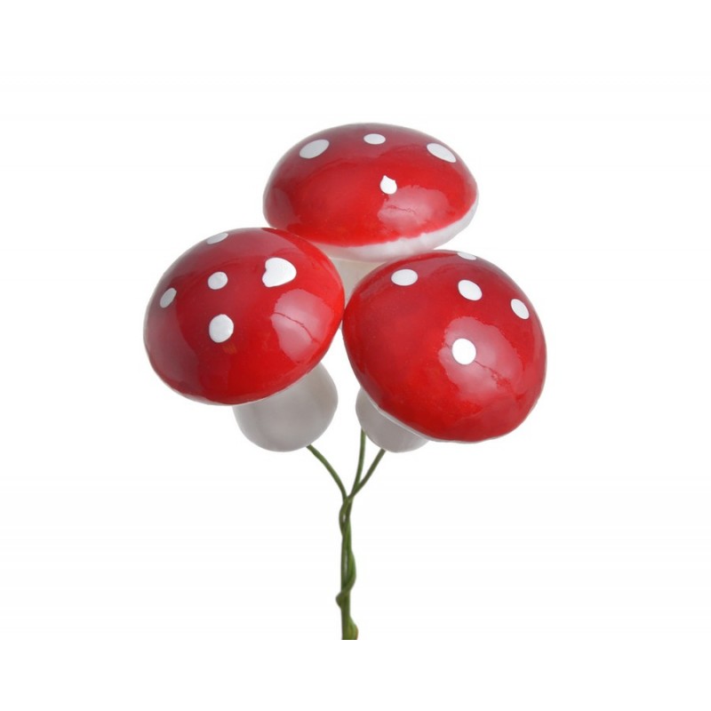 Sztuczne muchomory piki, 9szt-paczka - art. dekoracyjny