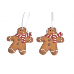 Zawieszka piernikowy ludzik 2sztkpl..6,5cm