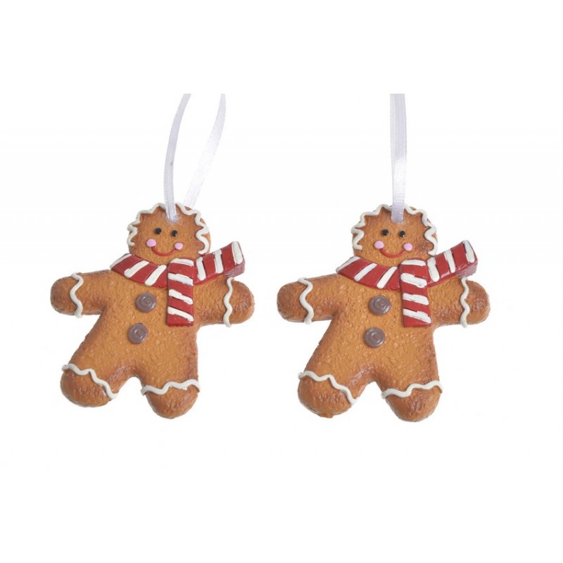 Zawieszka piernikowy ludzik 2sztkpl..6,5cm